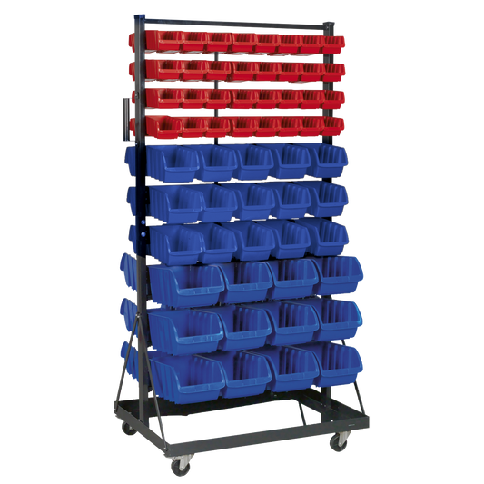 Mobile Bin Storage System with 118 Bins