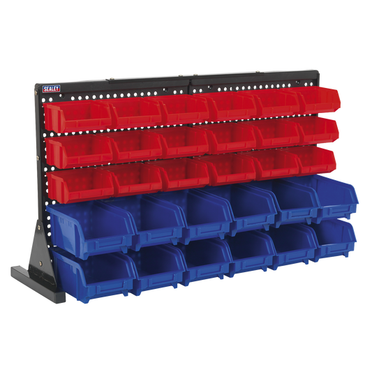 Bench Mounting Bin Storage System with 30 Bins