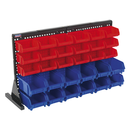 Bench Mounting Bin Storage System with 30 Bins