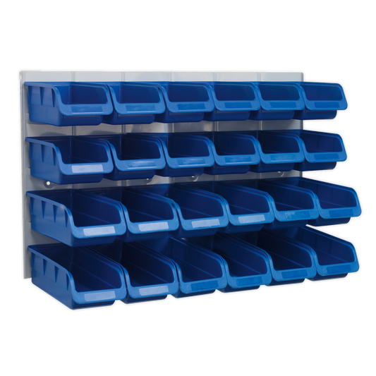 Bin & Panel Combination 24 Bins - Blue