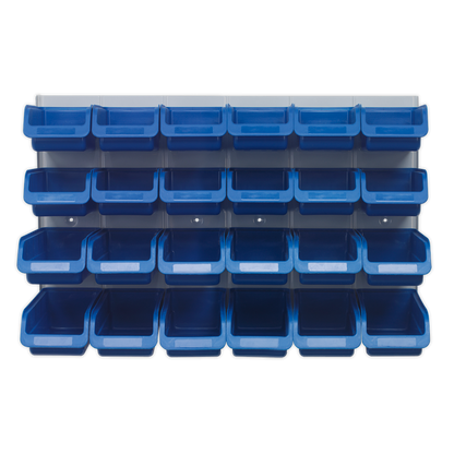 Bin & Panel Combination 24 Bins - Blue