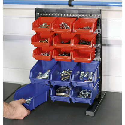 Bench Mounting Bin Storage System with 15 Bins