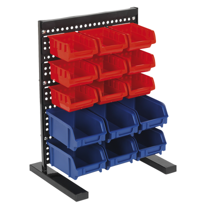 Bench Mounting Bin Storage System with 15 Bins