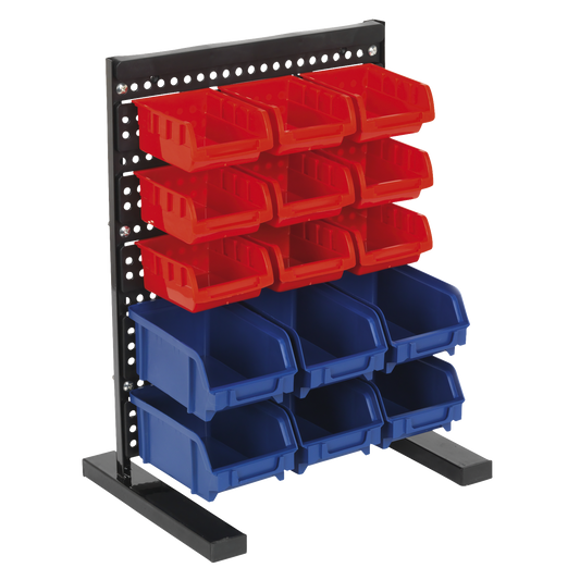 Bench Mounting Bin Storage System with 15 Bins