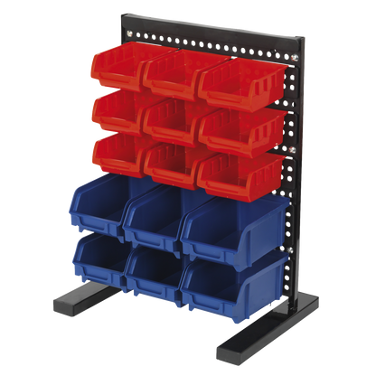 Bench Mounting Bin Storage System with 15 Bins