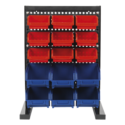 Bench Mounting Bin Storage System with 15 Bins
