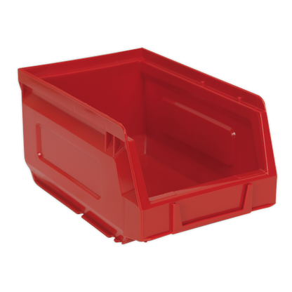 Plastic Storage Bin 105 x 165 x 85mm, Red - Pack of 24