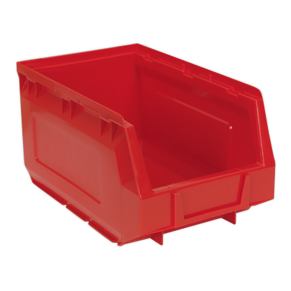 Plastic Storage Bin 150 x 240 x 130mm, Red - Pack of 24