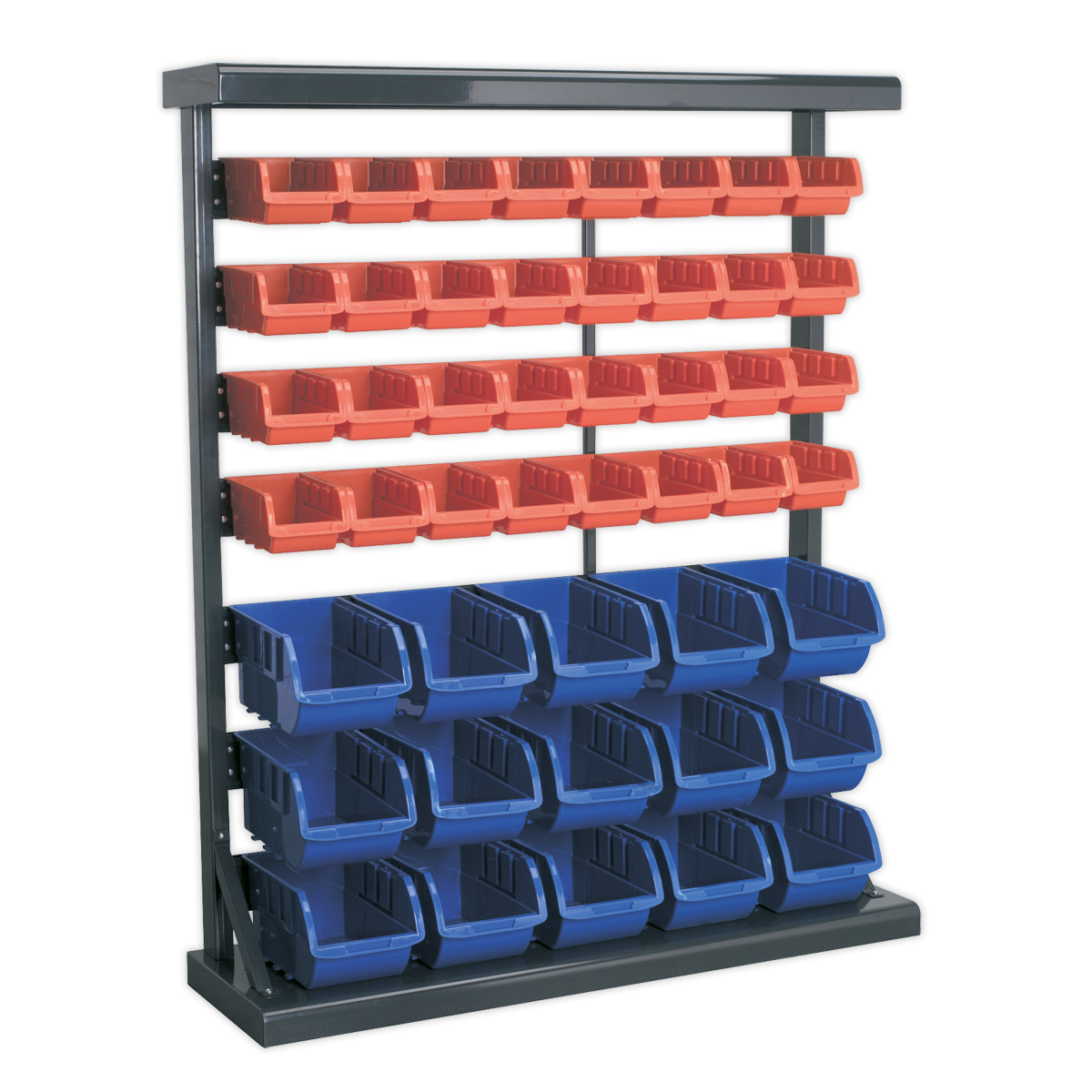 Mobile Bin Storage System with 47 Bins