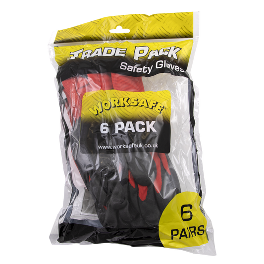 Worksafe® Nitrile Foam Gloves - Pack of 6 Pairs