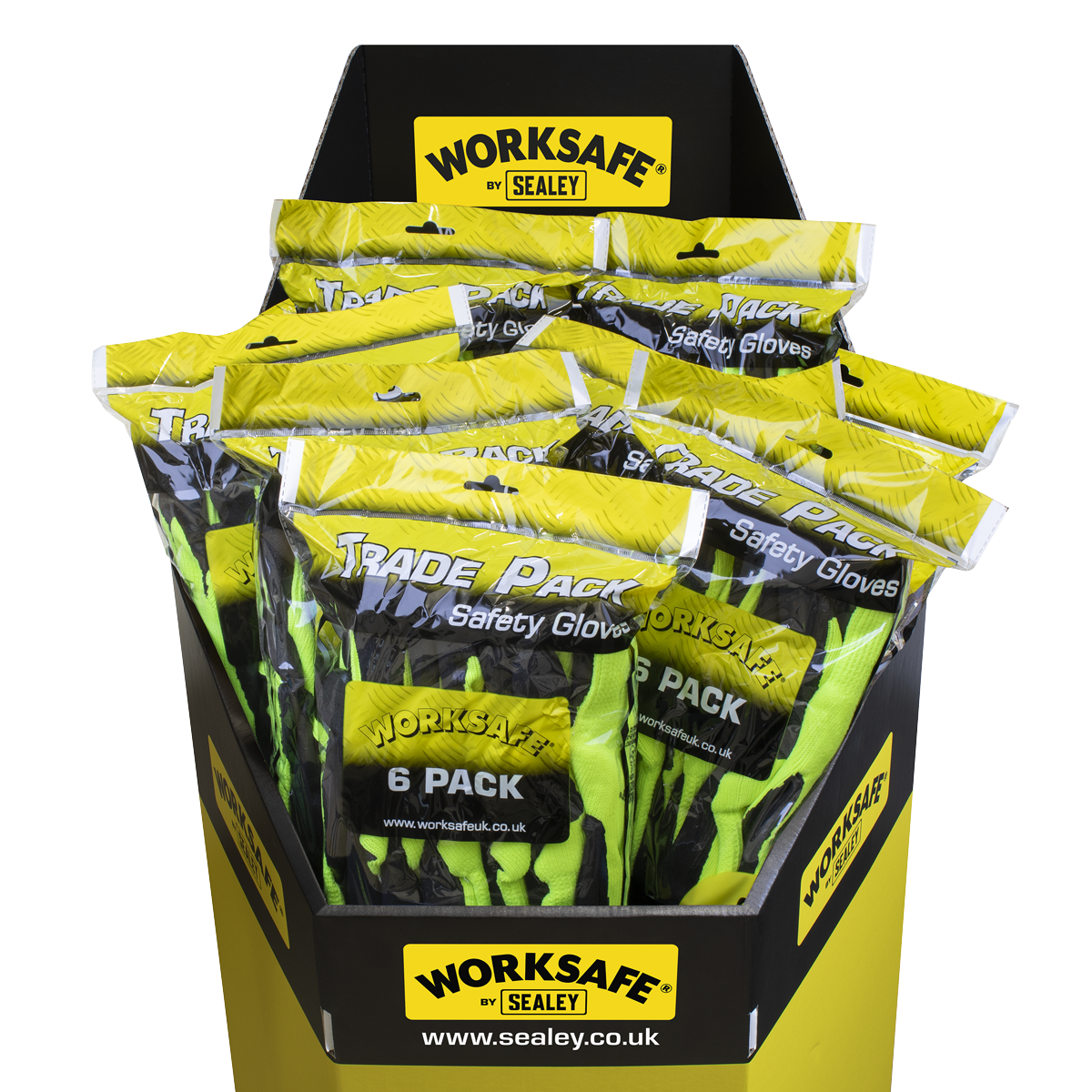 Worksafe® Thermal Super Grip Gloves, Large - Pack of 6 Pairs