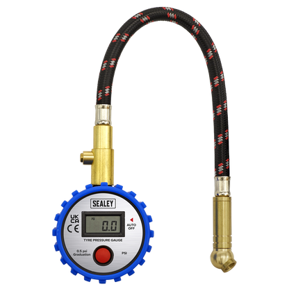 Tyre Pressure Gauge Digital with Leader Hose & Quick Release