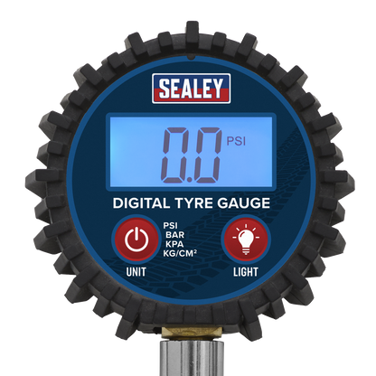 Digital Tyre Pressure Gauge with Swivel Head & Quick Release