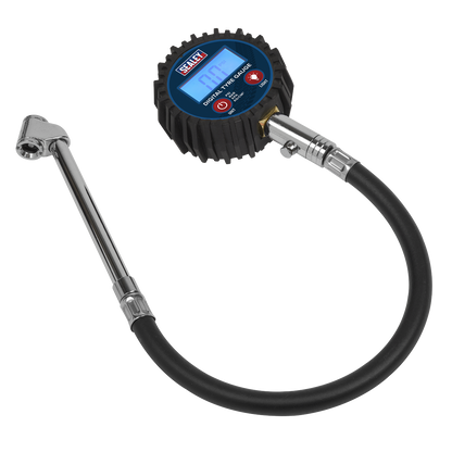 Digital Tyre Pressure Gauge with Twin Push-On Connector
