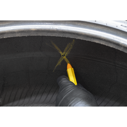 Tyre Marking Crayon, Yellow - Pack of 6
