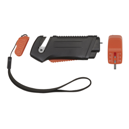 Emergency Breakout Tool With Tyre Tread Depth Gauge