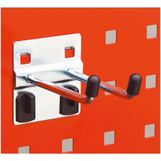 Double Prong Hook with Angled End - Pack of 5