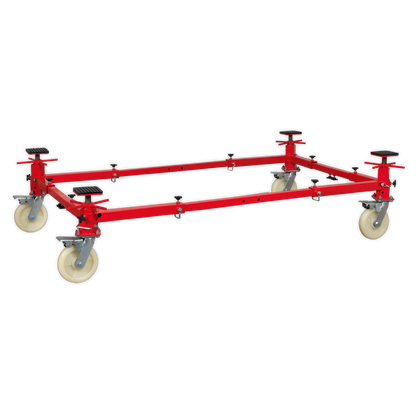 Adjustable 4-Post Vehicle Moving Dolly 900kg Capacity