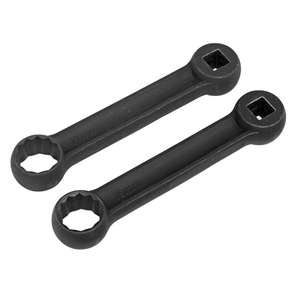 Engine Mount Spanner for Mercedes 16 & 17mm 2pc