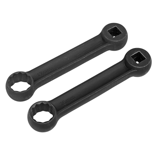 Engine Mount Spanner for Mercedes 16 & 17mm 2pc