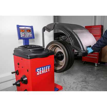 Semi-Automatic Wheel Balancer