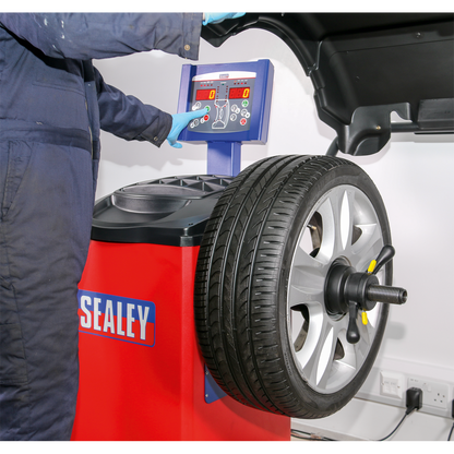 Semi-Automatic Wheel Balancer