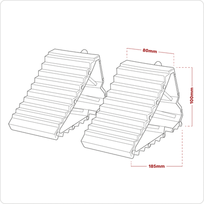 Composite Wheel Chocks - Pair