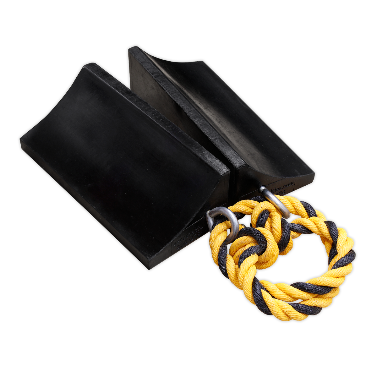 Rubber Wheel Chocks Heavy-Duty - Pair