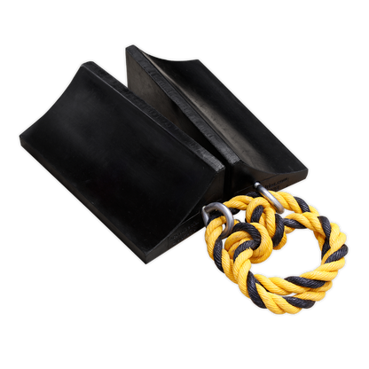 Rubber Wheel Chocks Heavy-Duty - Pair