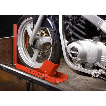 Bolt Down Motorcycle Roll-in Wheel Clamp