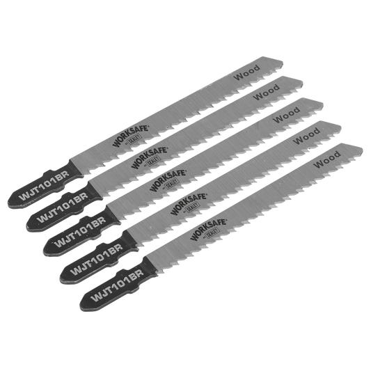 Jigsaw Blade for Wood & Plastics 75mm 10tpi - Pack of 5