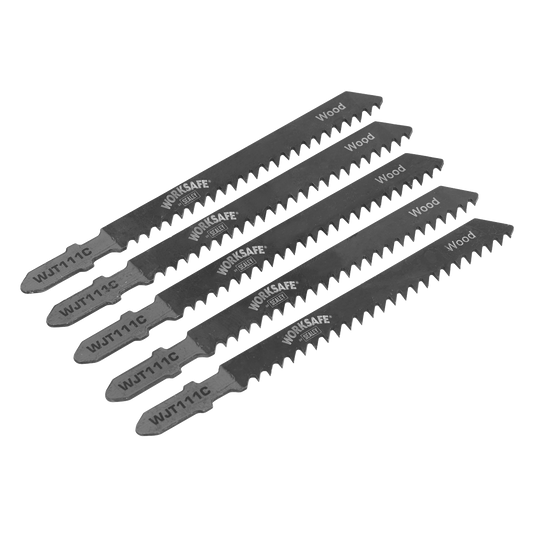 Jigsaw Blade Soft for Wood & Plastics 75mm 9tpi - Pack of 5