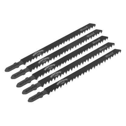 Worksafe® Jigsaw Blade for Wood 105mm 6tpi - Pack of 5