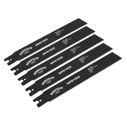 Worksafe® Pipe Saw Blade 200 x 25 x 1.7mm 8tpi - Pack of 5