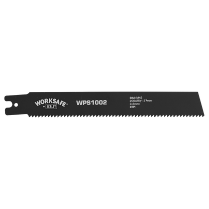 Worksafe® Pipe Saw Blade 200 x 25 x 1.7mm 8tpi - Pack of 5