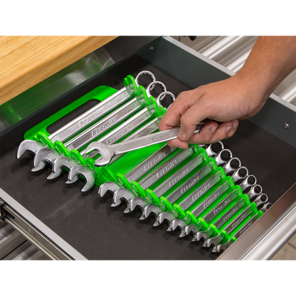 Premier Spanner Rack Capacity 15 Spanners - Hi-Vis Green