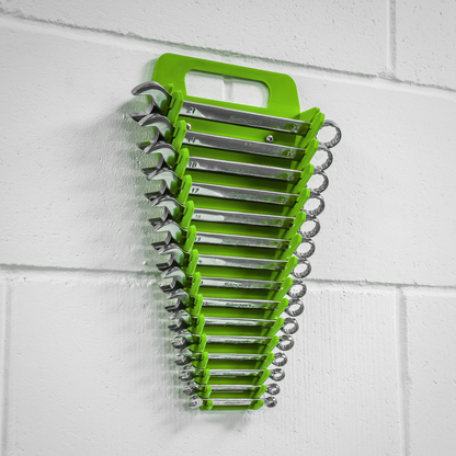 Premier Spanner Rack Capacity 15 Spanners - Hi-Vis Green