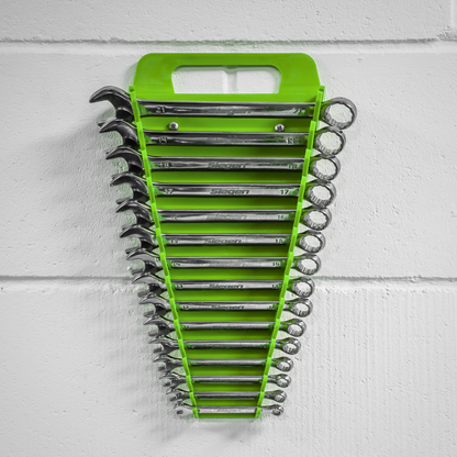 Premier Spanner Rack Capacity 15 Spanners - Hi-Vis Green