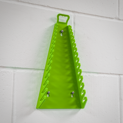 Premier Reverse Spanner Rack Capacity 15 Spanners - Hi-Vis Green