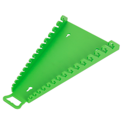Premier Reverse Spanner Rack Capacity 15 Spanners - Hi-Vis Green