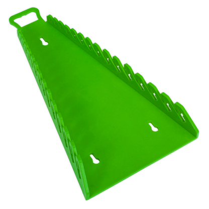 Premier Reverse Spanner Rack Capacity 15 Spanners - Hi-Vis Green