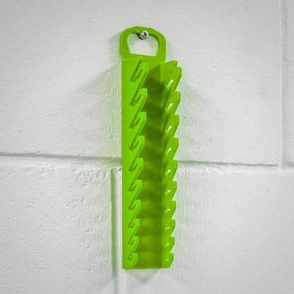 Premier Spanner Rack Capacity 10 Stubby Spanners - Hi-Vis Green