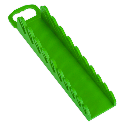 Premier Spanner Rack Capacity 10 Stubby Spanners - Hi-Vis Green
