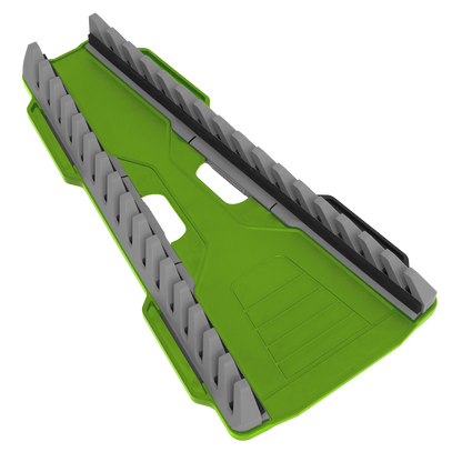 Premier Reversible Spanner Rack 16pc - Hi-Vis Green