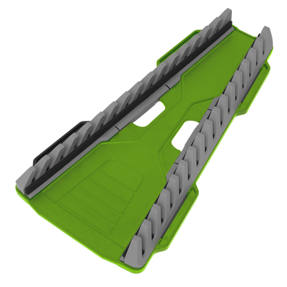 Premier Reversible Spanner Rack 16pc - Hi-Vis Green