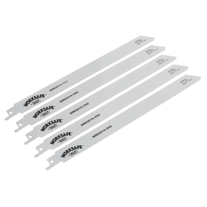 Worksafe® Reciprocating Saw Blade for Metal 250mm 18tpi - Pack of 5