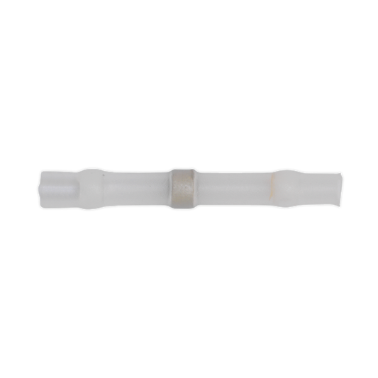 Heat Shrink Butt Connector Solder Terminal 24-22 AWG, White - Pack of 25