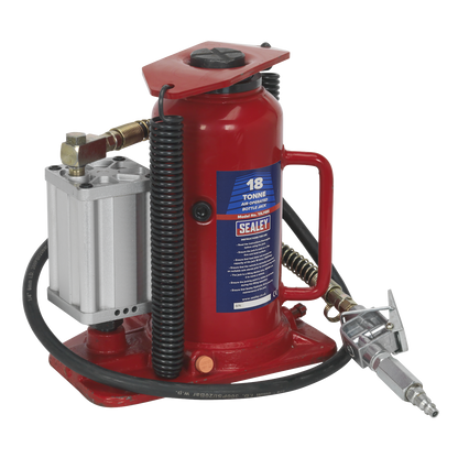 Air Operated Hydraulic Bottle Jack 18 Tonne