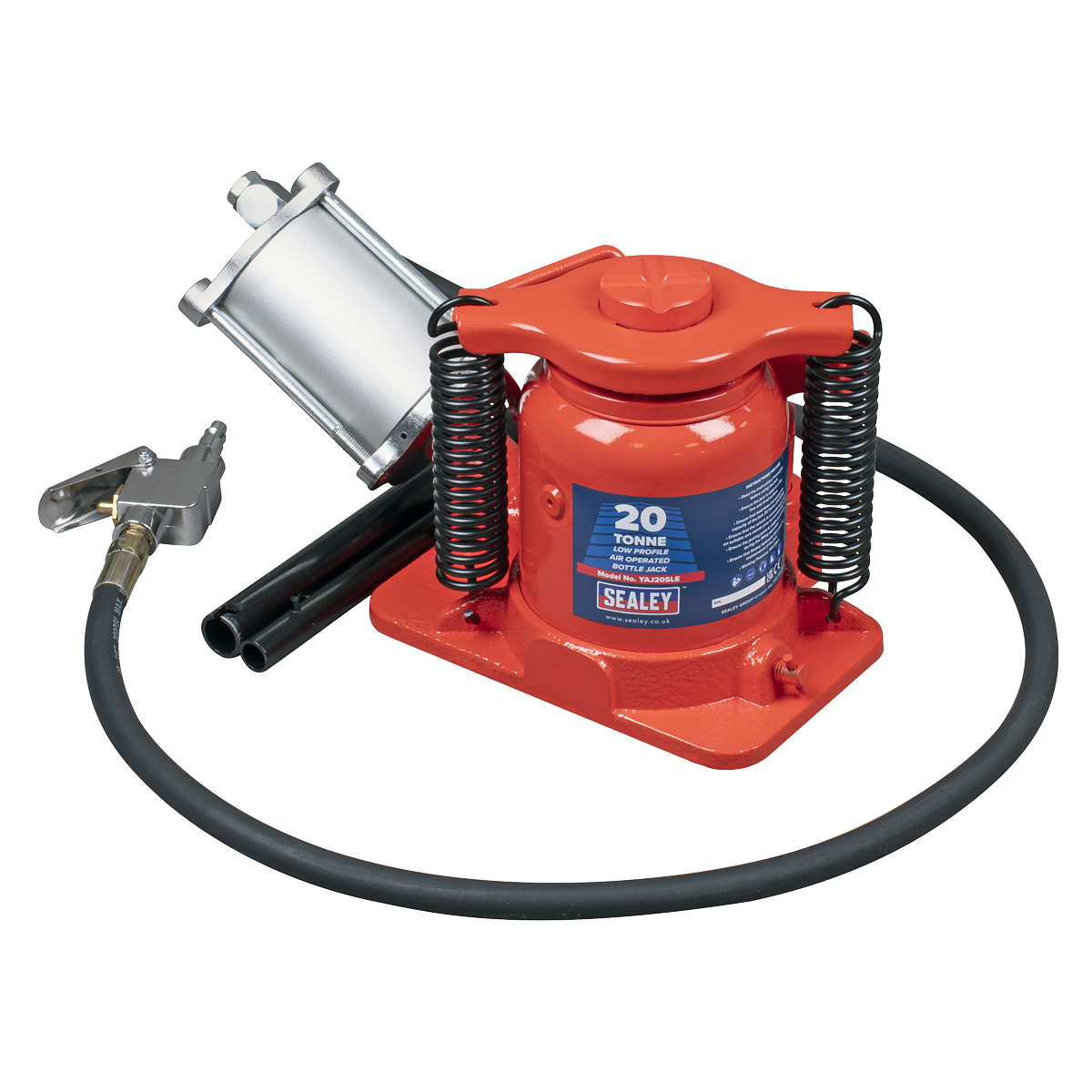 Low Profile Air Operated Hydraulic Bottle Jack 20 Tonne